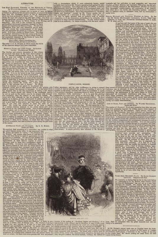 Köpmannen i Venedig, av William Shakespeare av Myles Birket Foster