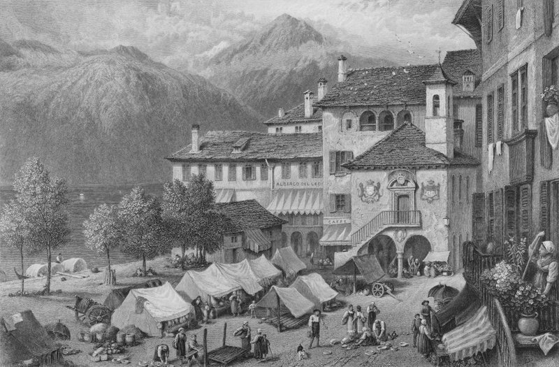 Oita (gravyr) av Myles Birket (after) Foster
