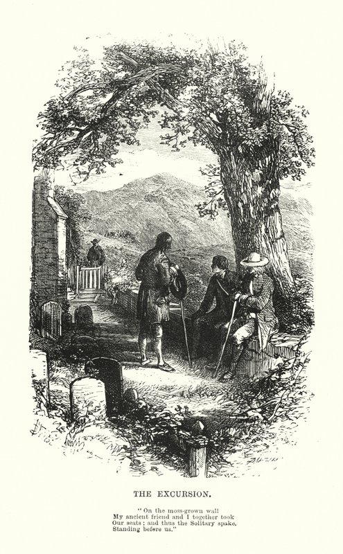 William Wordsworth: The Excursion (gravyr) av Myles Birket (after) Foster