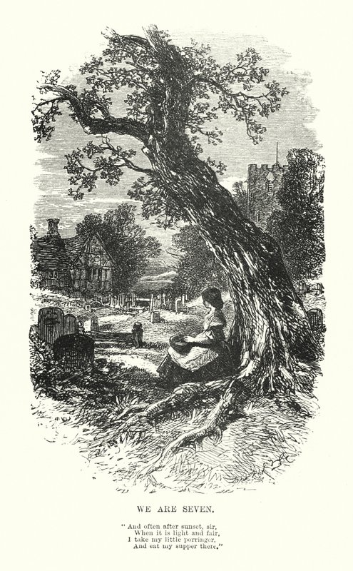 William Wordsworth: We Are Seven (gravyr) av Myles Birket (after) Foster