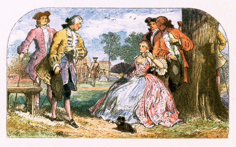 Illustration för "Den dubbla förvandlingen" av Myles Birket Foster