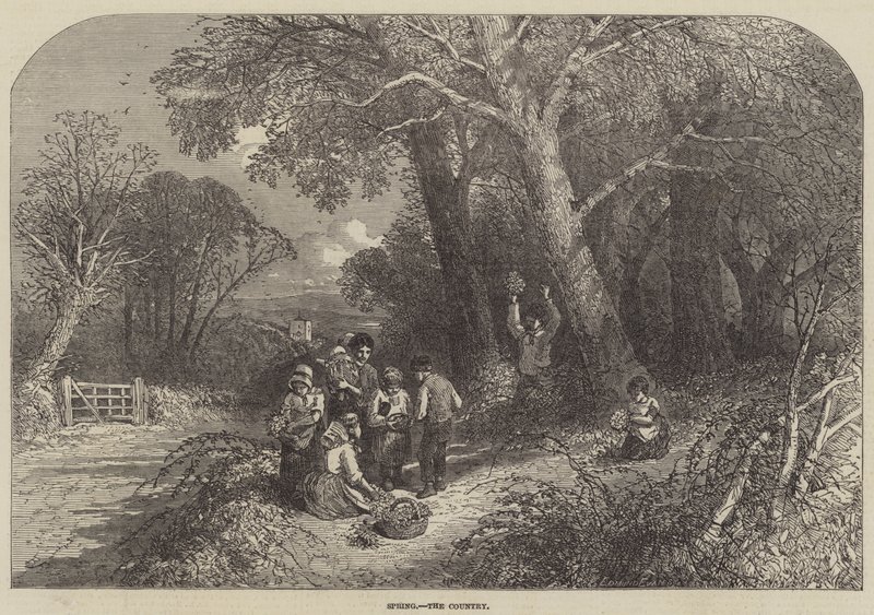 Våren, landet av Myles Birket Foster