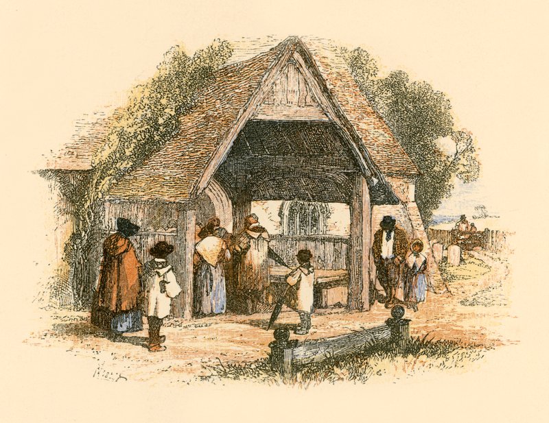 Byns kyrka av Myles Birket Foster