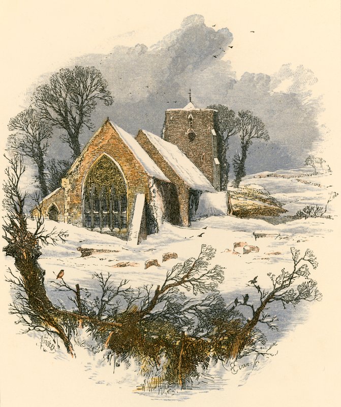 Vintersabbatspromenad av Myles Birket Foster
