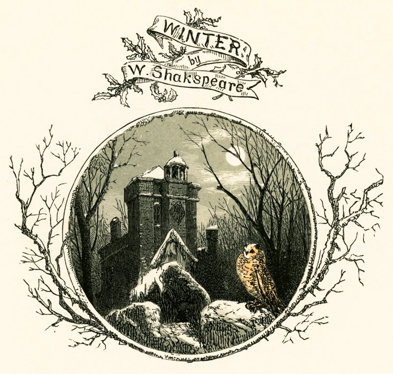 Winter af William Shakespeareswed av Myles Birket Foster