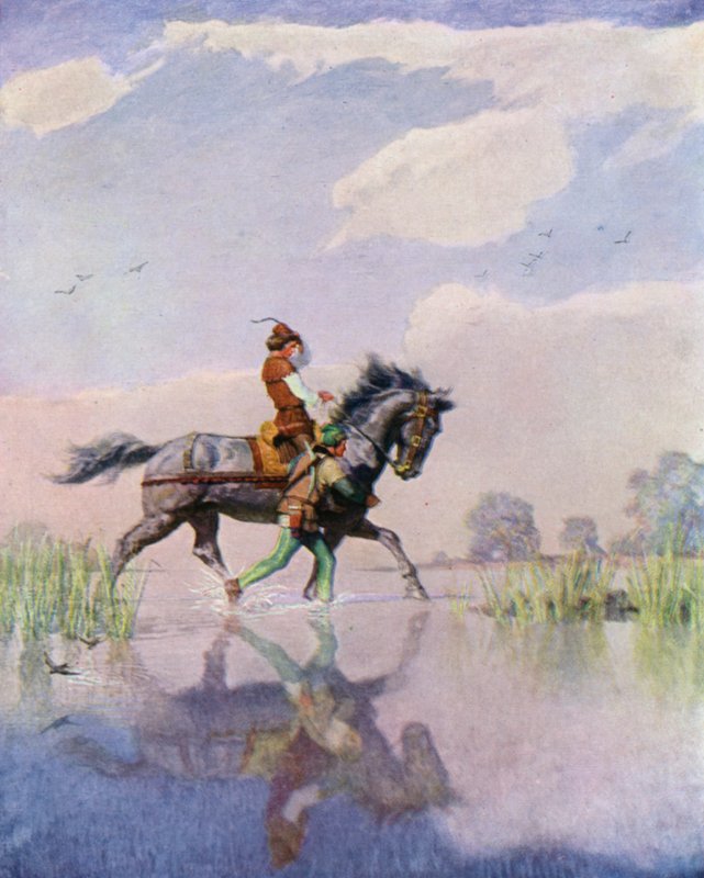Illustration för The Black Arrow av Robert Louis Stevenson av Newell Convers Wyeth