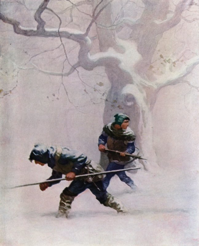 Illustration för The Black Arrow av Robert Louis Stevenson av Newell Convers Wyeth