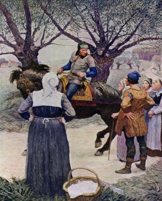Illustration för The Black Arrow av Robert Louis Stevenson av Newell Convers Wyeth