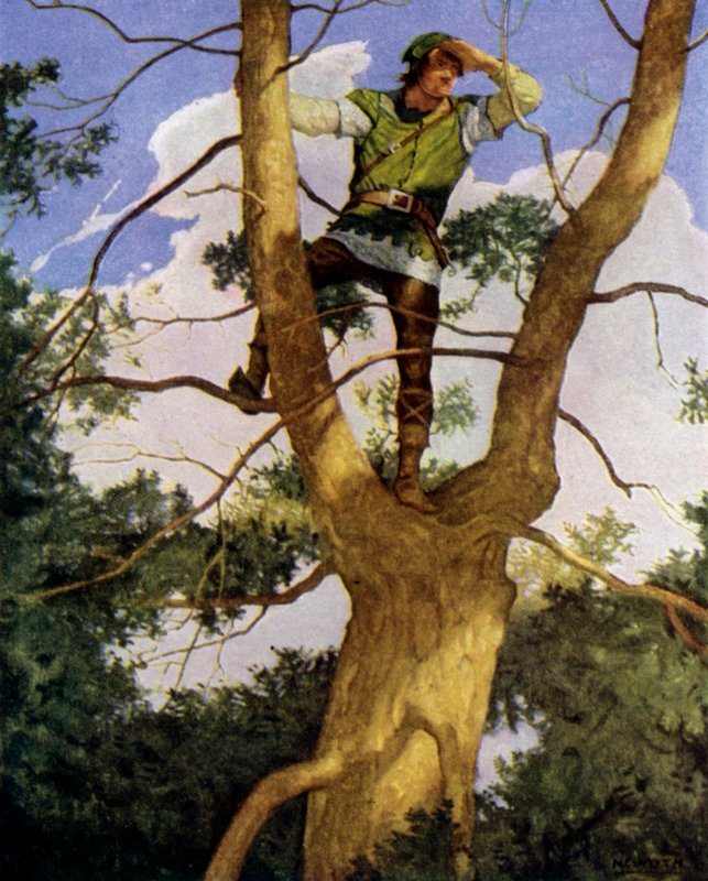 Illustration för The Black Arrow av Robert Louis Stevenson av Newell Convers Wyeth