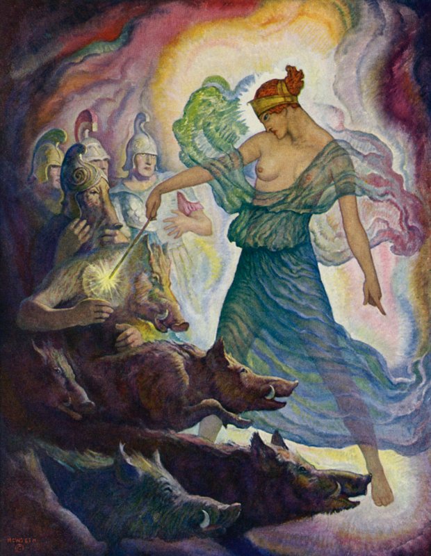 Odyssey: Circe och svinet av Newell Convers Wyeth