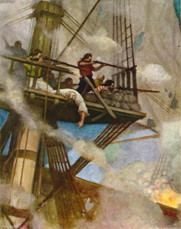 Kampen i förgrunden av Newell Convers Wyeth
