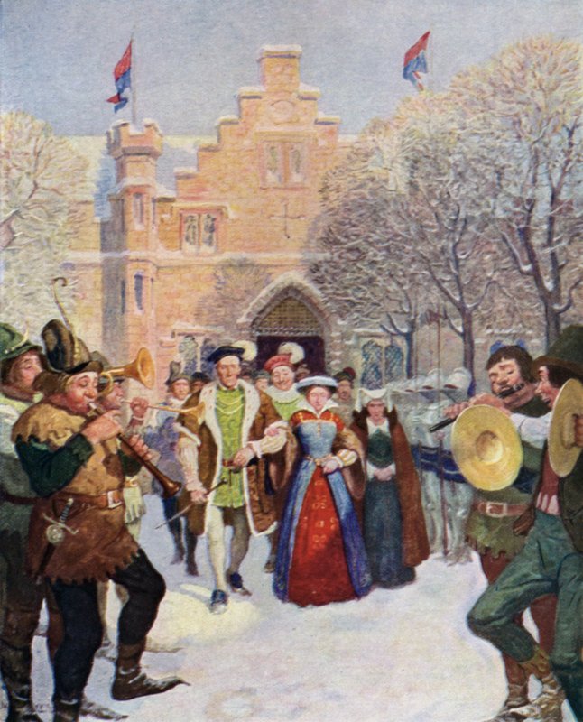 Illustration till Den svarta pilen av Robert Louis Stevenson av Newell Convers Wyeth