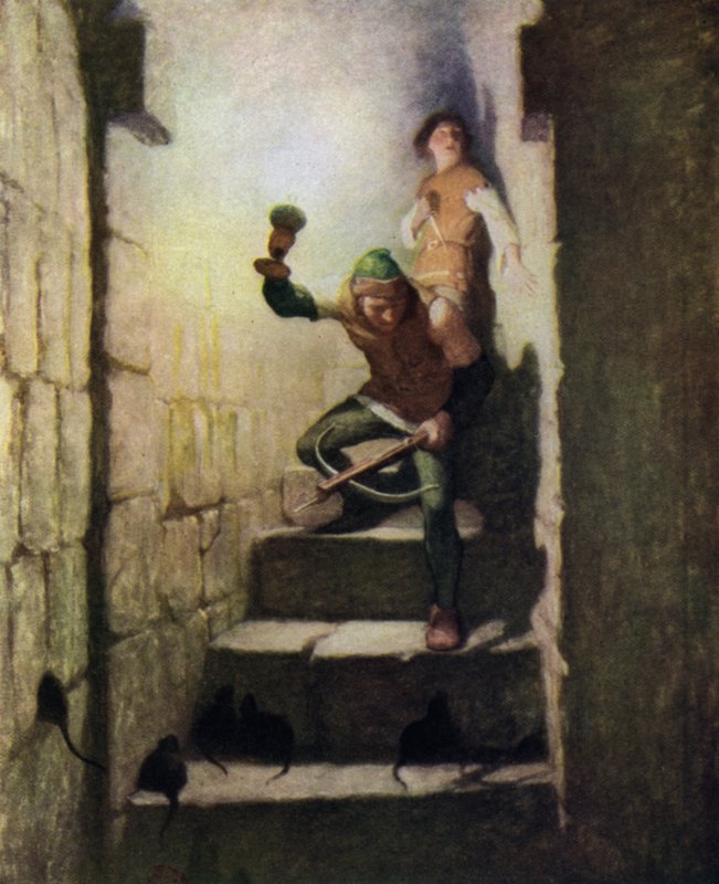 Illustration till The Black Arrow av Robert Louis Stevenson av Newell Convers Wyeth