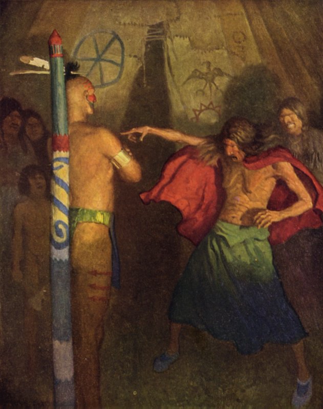 Illustration för The Last of the Mohicans av Newell Convers Wyeth