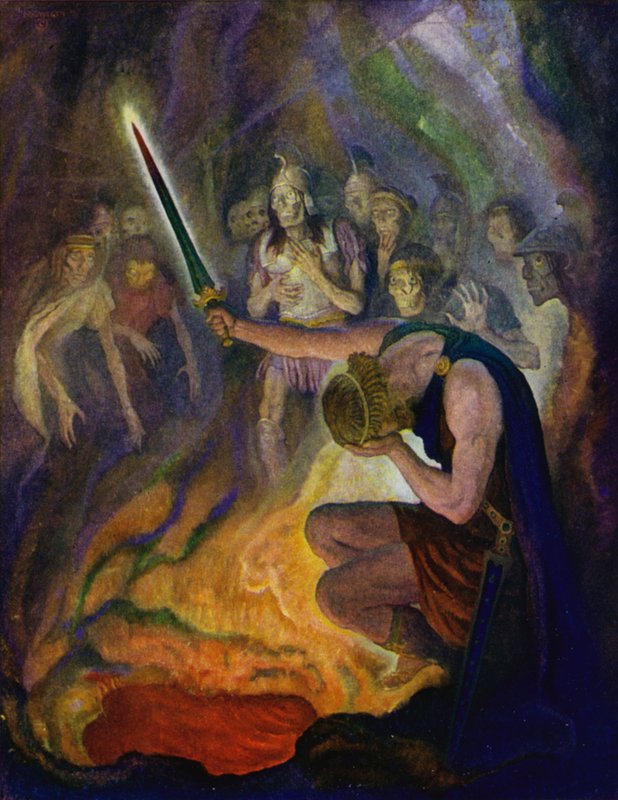 Odyssey: Odysseus i de dödas land av Newell Convers Wyeth
