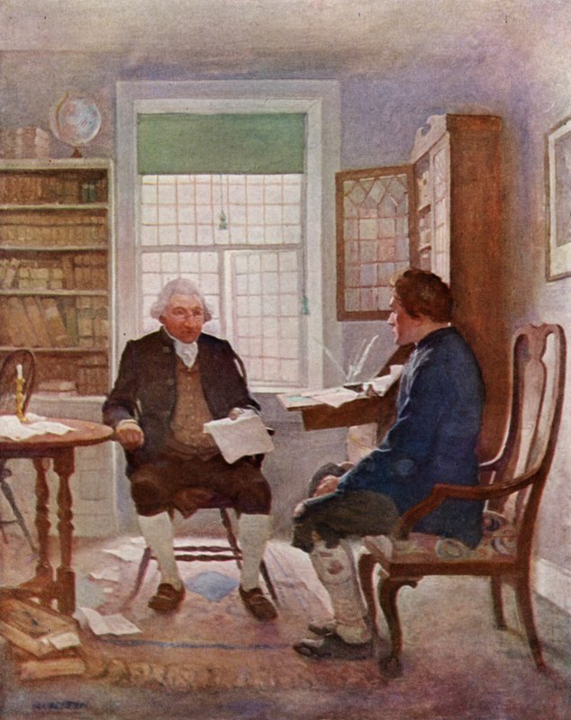 Illustration för Kidnapped av Robert Louis Stevenson (färg litho) av Newell Convers (after) Wyeth