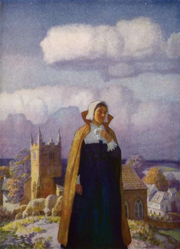 Illustration för Westward Ho! av Charles Kingsley (färg litho) av Newell Convers (after) Wyeth