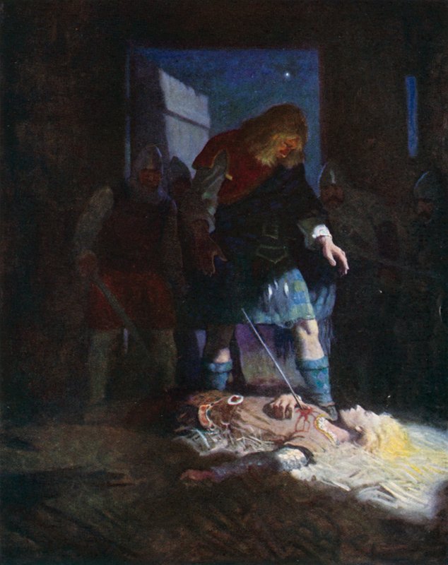 Edwins död av Newell Convers Wyeth