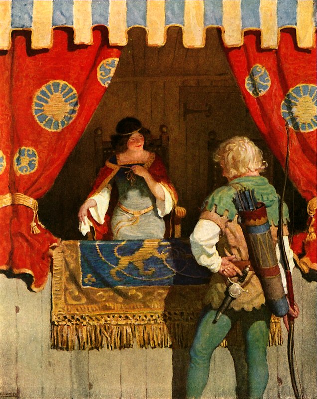 Robin träffar Maid Marian av Newell Convers Wyeth