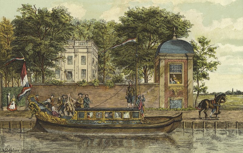 En pråm, Nederländerna, 1700-talet av Nico Steffelaar