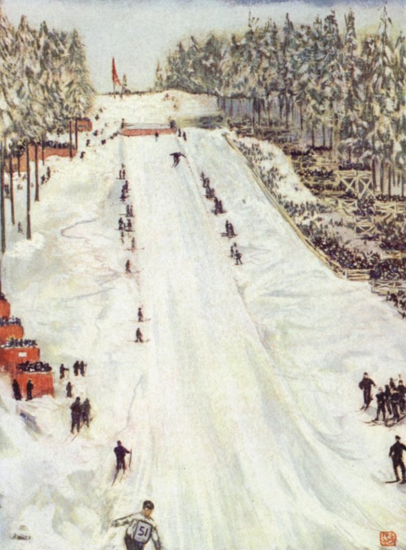 Norge: Skidsport, Stora Holmencollendagen utanför Christiania av Nico Jungman