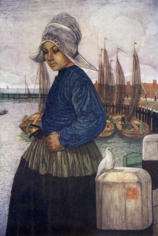 Duvan (färg litho) av Nico Jungman