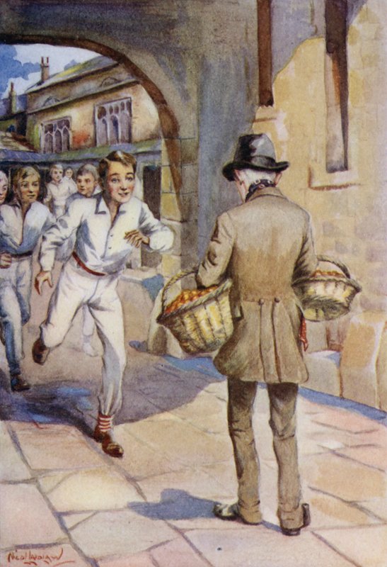 Illustration för Tom Browns skoldagar av Thomas Hughes av Nicol Laidlaw