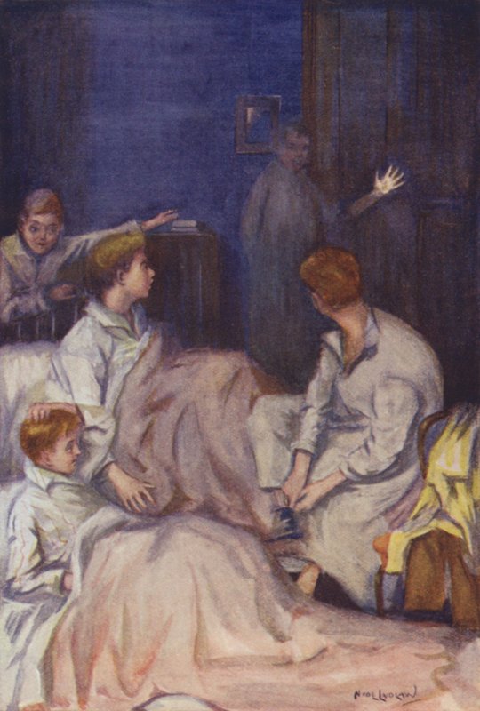 En hand, eller något liknande, i blekt ljus, dök upp då och då (färg litho) av Nicol Laidlaw