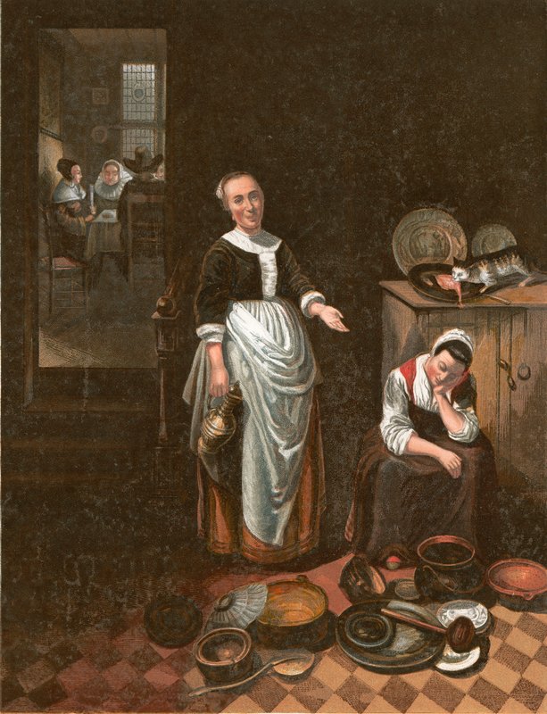 Den sysslolösa tjänaren av Nicolaes Maes