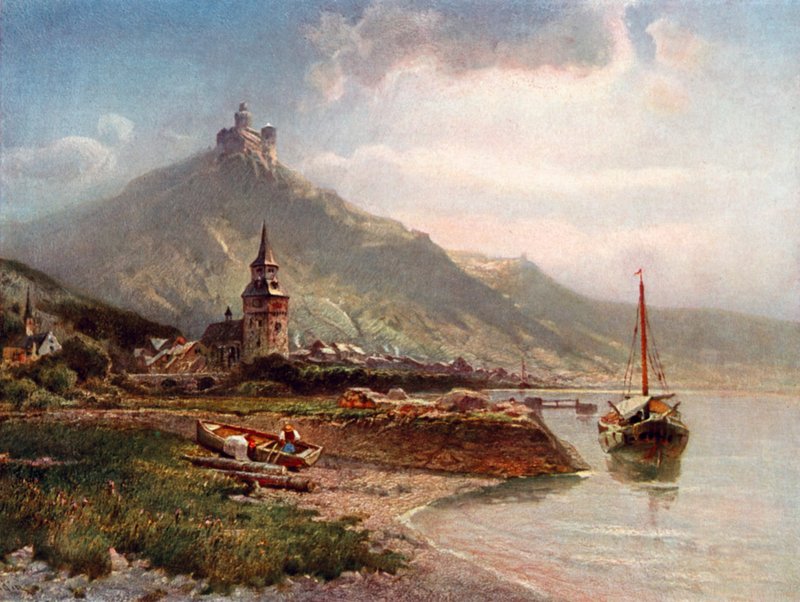 Braubach och Marksburg av Nicolai Astudin