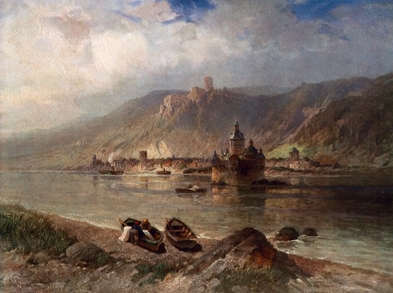 Caub och Pfalz av Nicolai Astudin