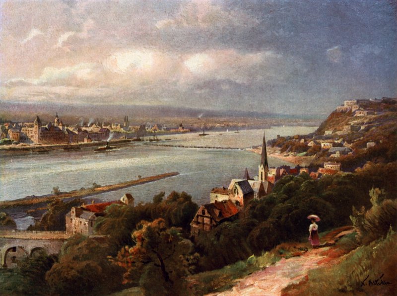 Coblenz och Ehrenbreitstein av Nicolai Astudin