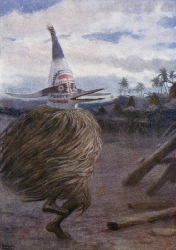 A Kaivakuku, Roro Tribe, Central Division, British New Guinea (färgmedlemmar) av Norman Hardy