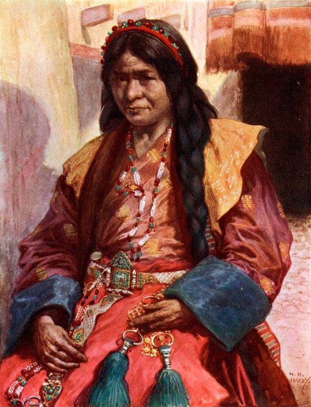 Kvinna från Lhasa, Tibet av Norman Hardy