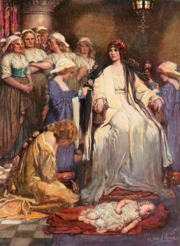 Tennyson, The Princess (färg litho) av Norman Mills (after) Price