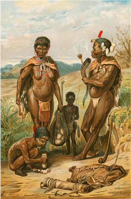 Bushman familj av North American