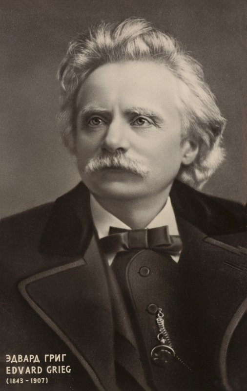 Edvard Grieg, norsk kompositör och pianist (1843-1907) av Norwegian Photographer