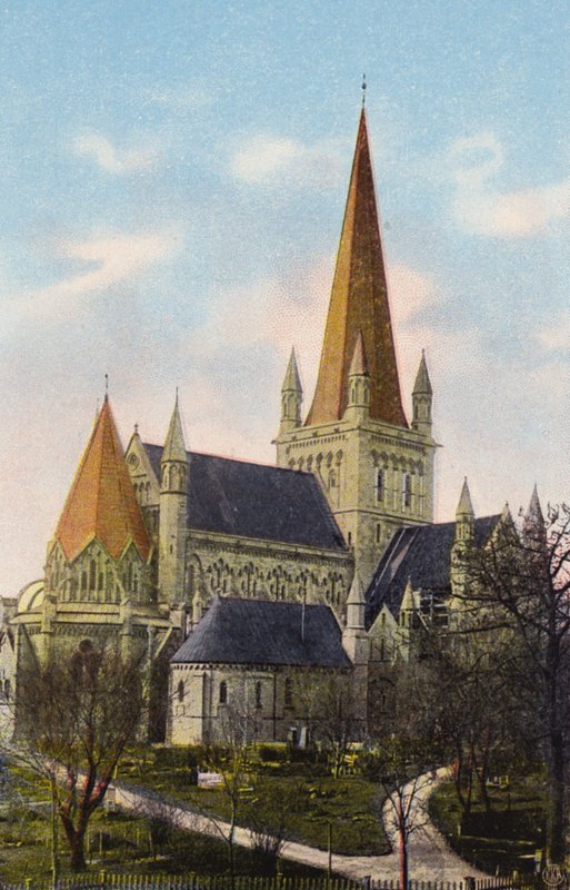 Norge / Norge: Trondhjems Domkirke (foto i färg) av Norwegian Photographer