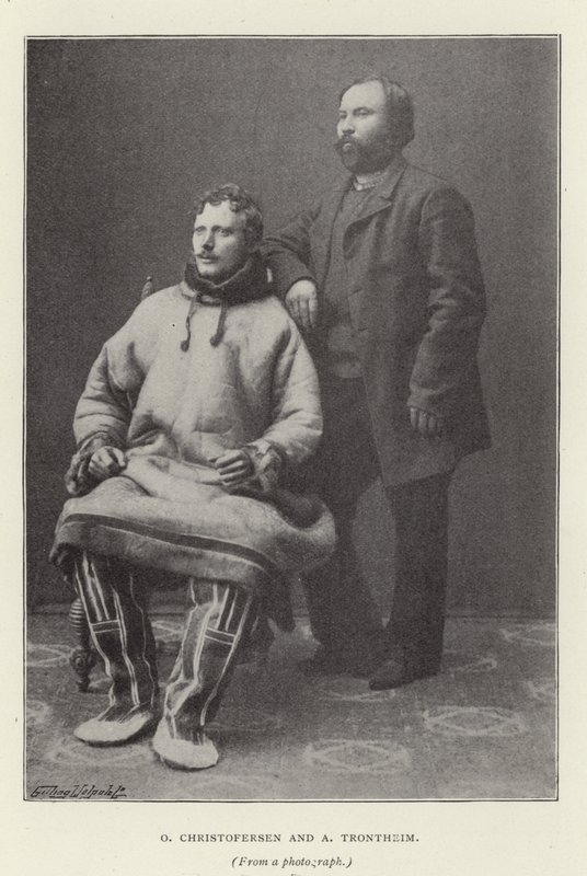 O Christofersen och A Trontheim (s/v foto) av Norwegian Photographer