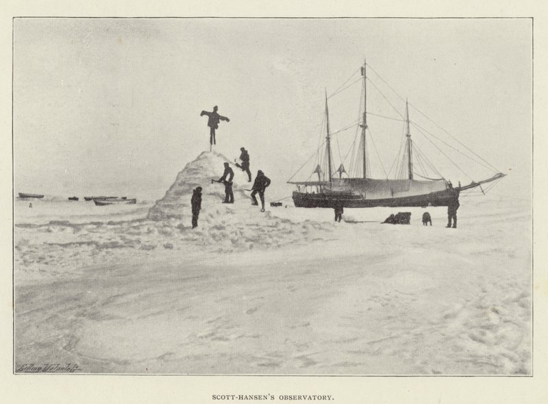 Scott-Hansens observatorium (s/v foto) av Norwegian Photographer
