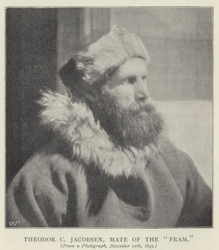 Theodor C Jacobsen, styrman till "Fram" (s/v foto) av Norwegian Photographer