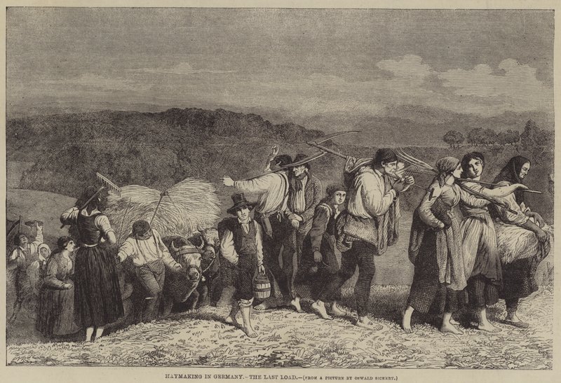Höslagning i Tyskland, den sista lasten av O.A. Sickert