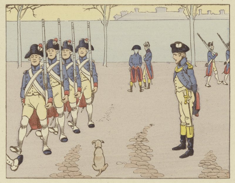 En löjtnant i Valence 1785 såg Napoleon på gevärsövning av Onfray de Breville Job