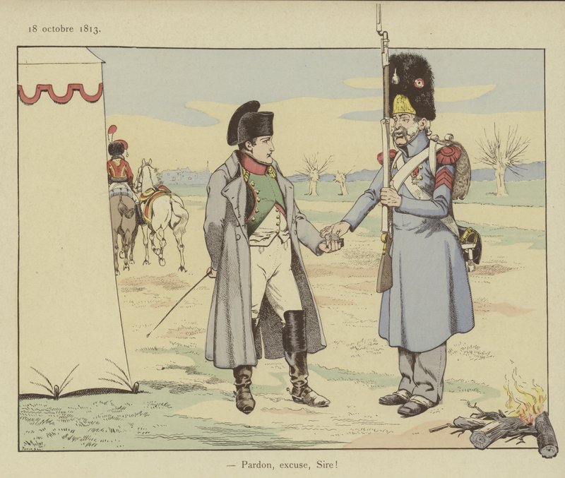Ursäkta mig, Sir!, 18 oktober 1813 av Onfray de Breville Job