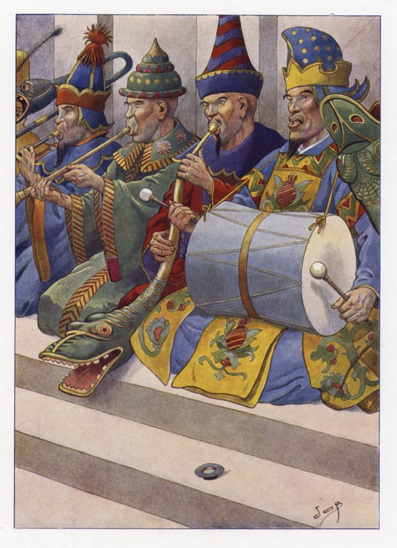Illustration för Gullivers Travels av Onfray de Breville Job