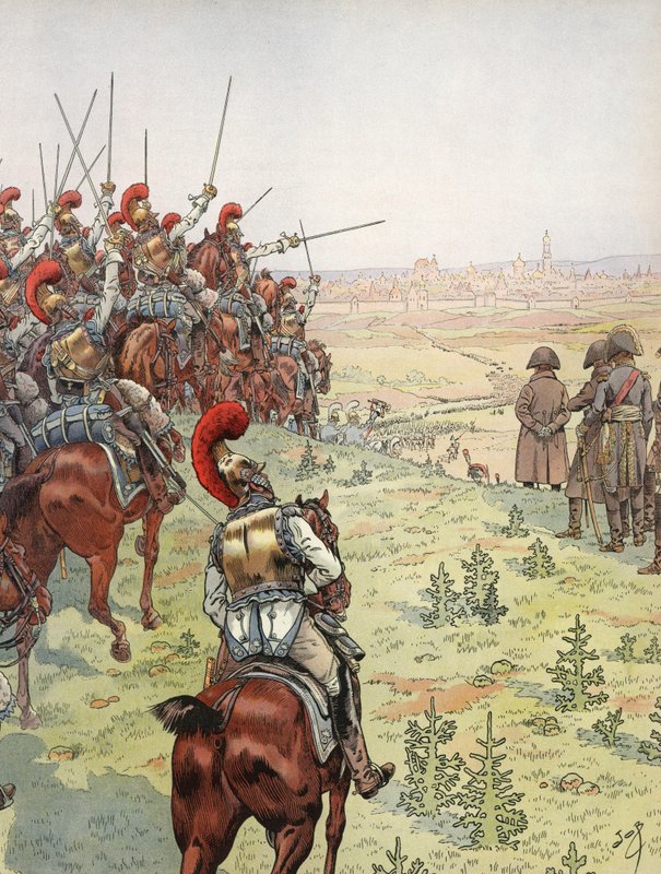 Napoleon, före slaget vid Borodino, 7 september 1812 av Onfray de Breville Job