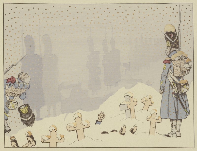 Slaget vid Eylau, den blodigaste av Napoleons segrar, 8 februari 1807 av Onfray de Breville Job