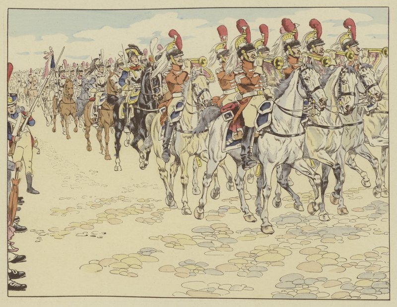 Den franska armén går in i Berlin, 27 oktober 1806 av Onfray de Breville Job