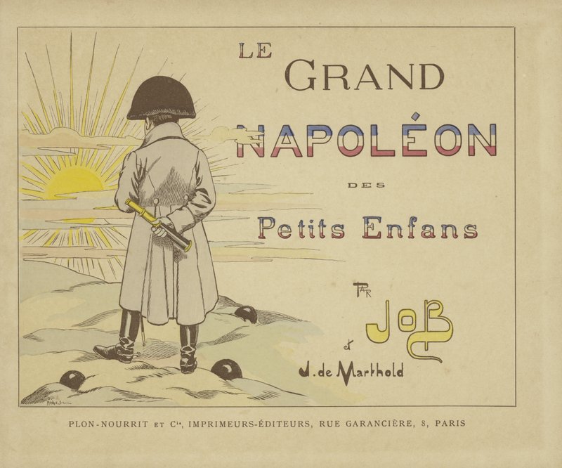 Titelsidan för Le Grand Napoleon des Petits Enfants av Onfray de Breville Job