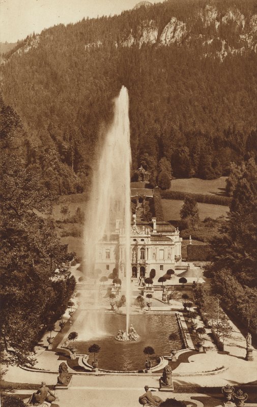 Bayerska Kings-Castle Linderhof, nära Oberammergau av Otto Ballerstedt